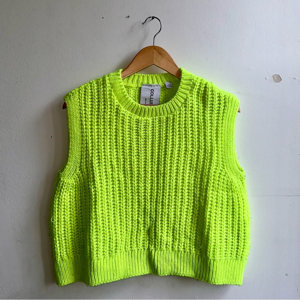 COLLUSION Neon Sweater Vest